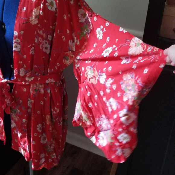 Isla Bay Enchanted Forest Short Kimono Sahara O/S NWT Similar to Spell SD - Picture 3 of 6